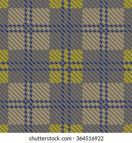 seamless tartan pattern-vector illustration. Scottish plaid fabric with stripes. Classical Scottish checkered plaid