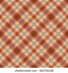 seamless tartan pattern-vector illustration. Scottish plaid fabric with stripes.