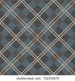 seamless tartan pattern-vector illustration. Scottish plaid fabric with stripes.