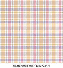 Seamless tartan, plaid pattern. Background for textile, fabric, wrapping design. Vector illustration. 