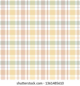 Seamless tartan, plaid pattern. Background for textile, fabric, wrapping design. Vector illustration.