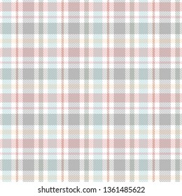 Seamless tartan, plaid pattern. Background for textile, fabric, wrapping design. Vector illustration.