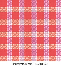 Seamless tartan, plaid pattern. Background for textile, fabric, wrapping design. Vector illustration. 
