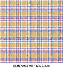 Seamless tartan, plaid pattern. Background for textile, fabric, wrapping design. Vector illustration. 