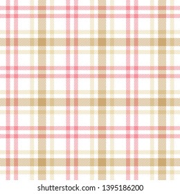 Seamless tartan, plaid pattern. Background for textile, fabric, wrapping design. Vector illustration. 