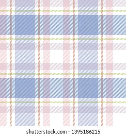 Seamless tartan, plaid pattern. Background for textile, fabric, wrapping design. Vector illustration. 