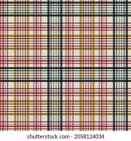 Nahtlose Tartan, Planetenmuster. Hintergrund für Textilien, Stoff, Verpackungsdesign. Farbiges Herbstwintermuster.