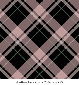 Seamless tartan plaid pattern background with vintage color