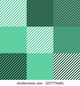 Seamless tartan plaid pattern in blue 
 and green tone.