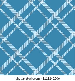Seamless tartan plaid pattern in blue tone.