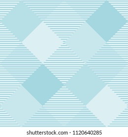 Seamless tartan plaid pattern in blue tone.