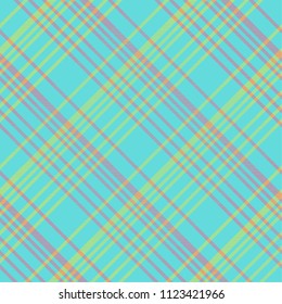 Seamless tartan plaid pattern in blue tone.