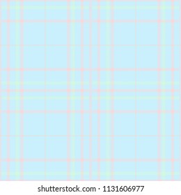 Seamless tartan plaid pattern in blue and pink tone.