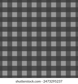 Patrón de cuadros escoceses sin costuras. Estampado de textura de tela a cuadros en tonos grises