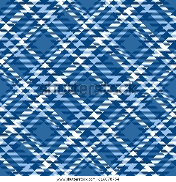 Seamless Tartan Plaid Pattern Checkered Fabric Stock Vector