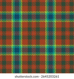 Seamless Tartan Plaid Pattern in Earthy Colors