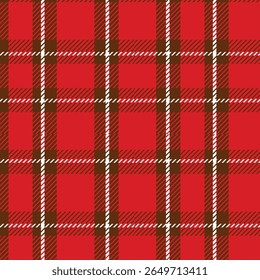 Padrão de tecido de tartan sem costura. Textura xadrez para estampas de tecido de vestuário, web design, padrão de natal têxtil doméstico