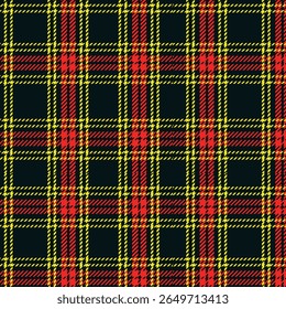 Padrão de tecido de tartan sem costura. Textura xadrez para estampas de tecido de vestuário, web design, padrão de natal têxtil doméstico
