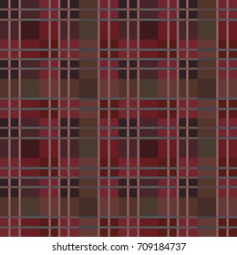 Seamless tartan plaid pattern. fabric pattern.   Checkered texture for clothing fabric prints, web design,  home textile