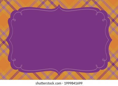 nahtlose Tartan-Planiermuster mit einem Rahmen für Banner, Karten, Flyer, Wallpaper in sozialen Medien, etc.