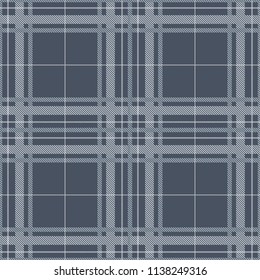 Seamless tartan plaid pattern in gray tone.