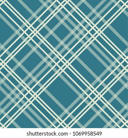 Seamless tartan plaid pattern in green tone.
