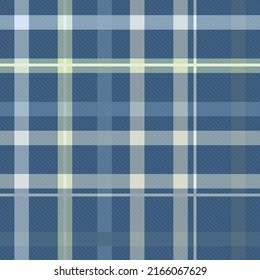 Seamless tartan plaid pattern in  Green and Blue.