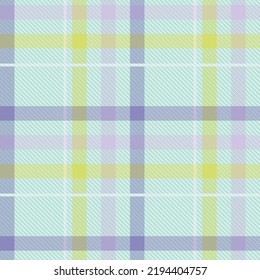 Seamless tartan plaid pattern in Mint Green and Purple Color.