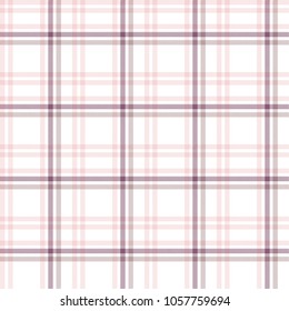Seamless tartan plaid pattern in pink tone.