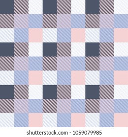 Seamless tartan plaid pattern in pink and blue tone.