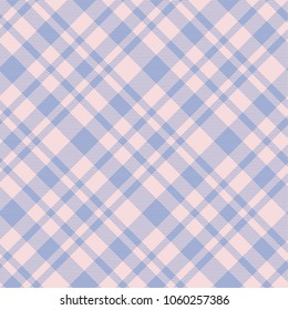 Seamless tartan plaid pattern in pink and blue tone.