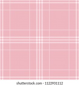 Seamless tartan plaid pattern in pink tone.