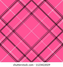 Seamless tartan plaid pattern in pink tone.