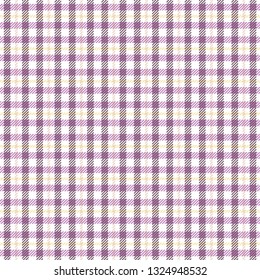 Seamless tartan, plaid pattern. Pink and brown background. Vector illustration. 