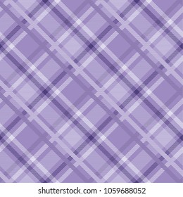 Seamless tartan plaid pattern in purple tone.