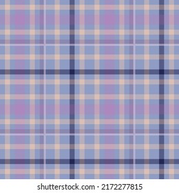 Seamless tartan plaid pattern in Purple and Blue.