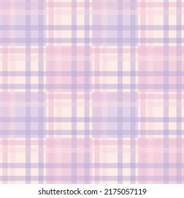 Seamless tartan plaid pattern in Purple and Pink.