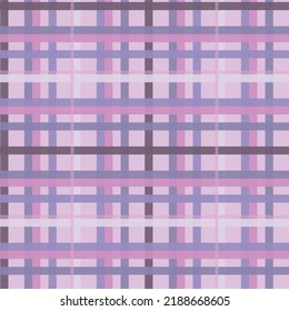 Seamless tartan plaid pattern in Purple Very Peri Tone.
