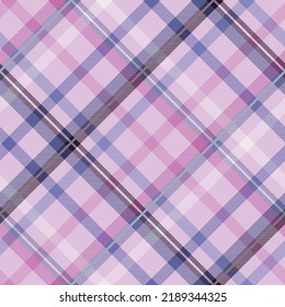 Nahtlose Tartan-Plaid-Muster in Purple Very Peri Tone.