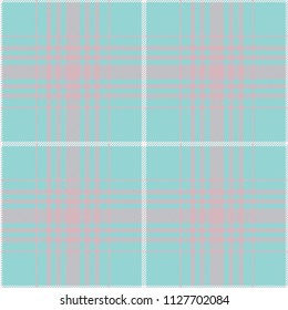 Seamless tartan plaid pattern in summer tone.