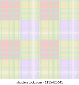 Seamless tartan plaid pattern in summer tone.