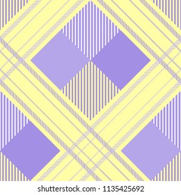Seamless tartan plaid pattern in summer tone.