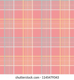 Seamless tartan plaid pattern in summer tone.