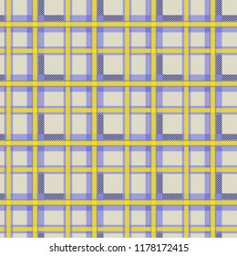 Seamless tartan plaid pattern in summer tone. eps 10