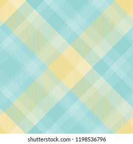 Seamless tartan plaid pattern in summer tone.