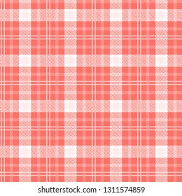Seamless tartan plaid pattern in summer tone.