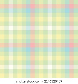 Seamless tartan plaid pattern in summer tone.