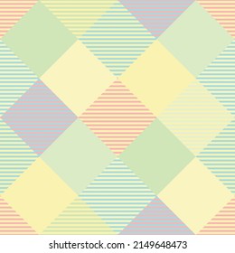 Nahtloses Tartan-Muster im Sommerton.
