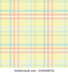 Seamless tartan plaid pattern in summer tone.