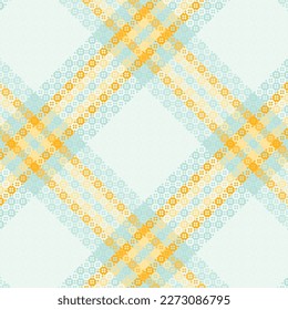 Motif harmonieux de tartan plaid avec texture et couleur pastel. Illustration vectorielle.